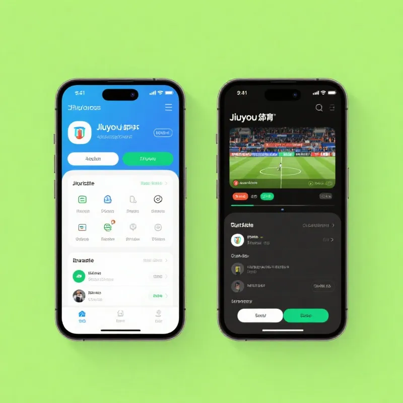 九游体育 iOS App Interface
